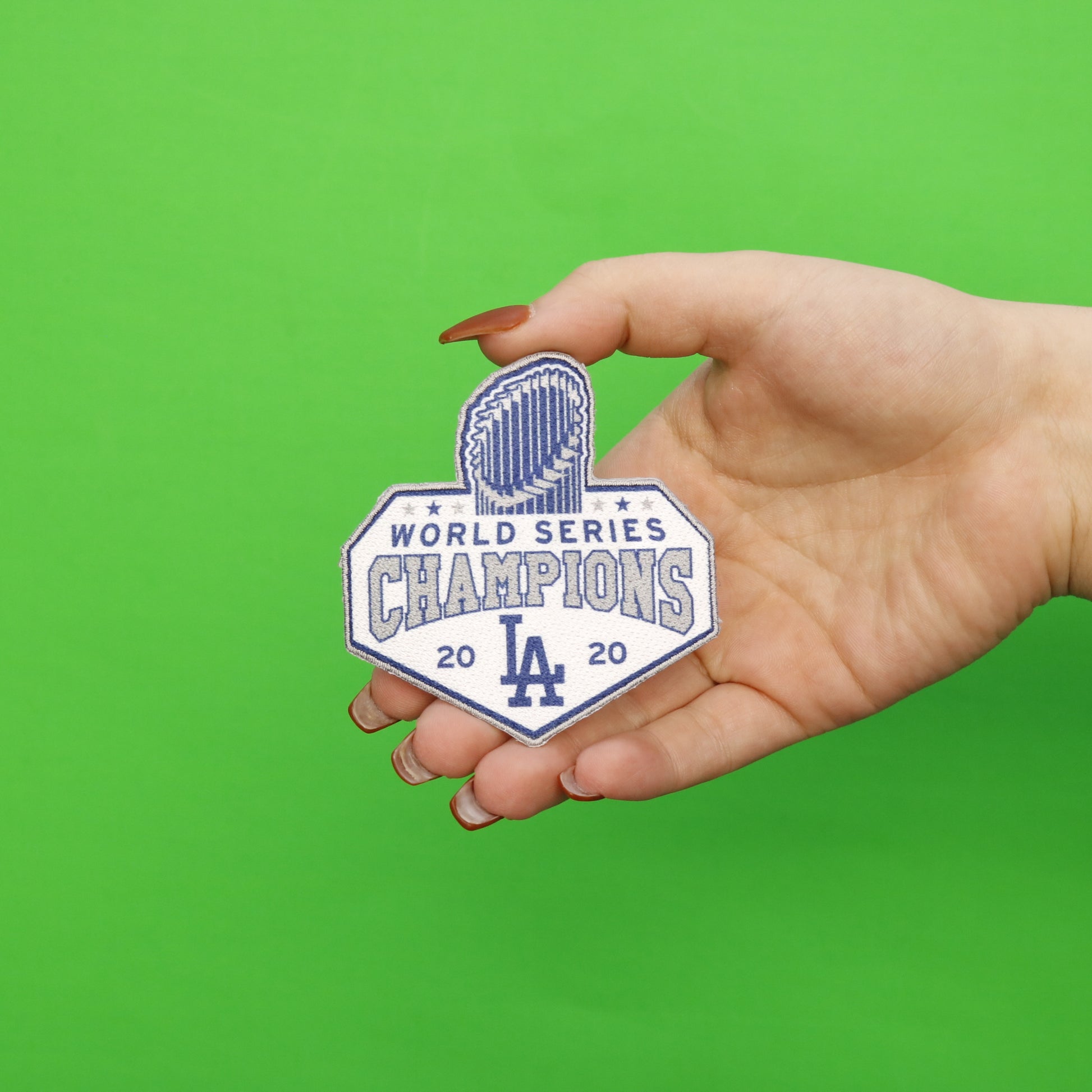 2020 MLB World Series Champions Los Angeles Dodgers Trophy Patch Diamond Series 