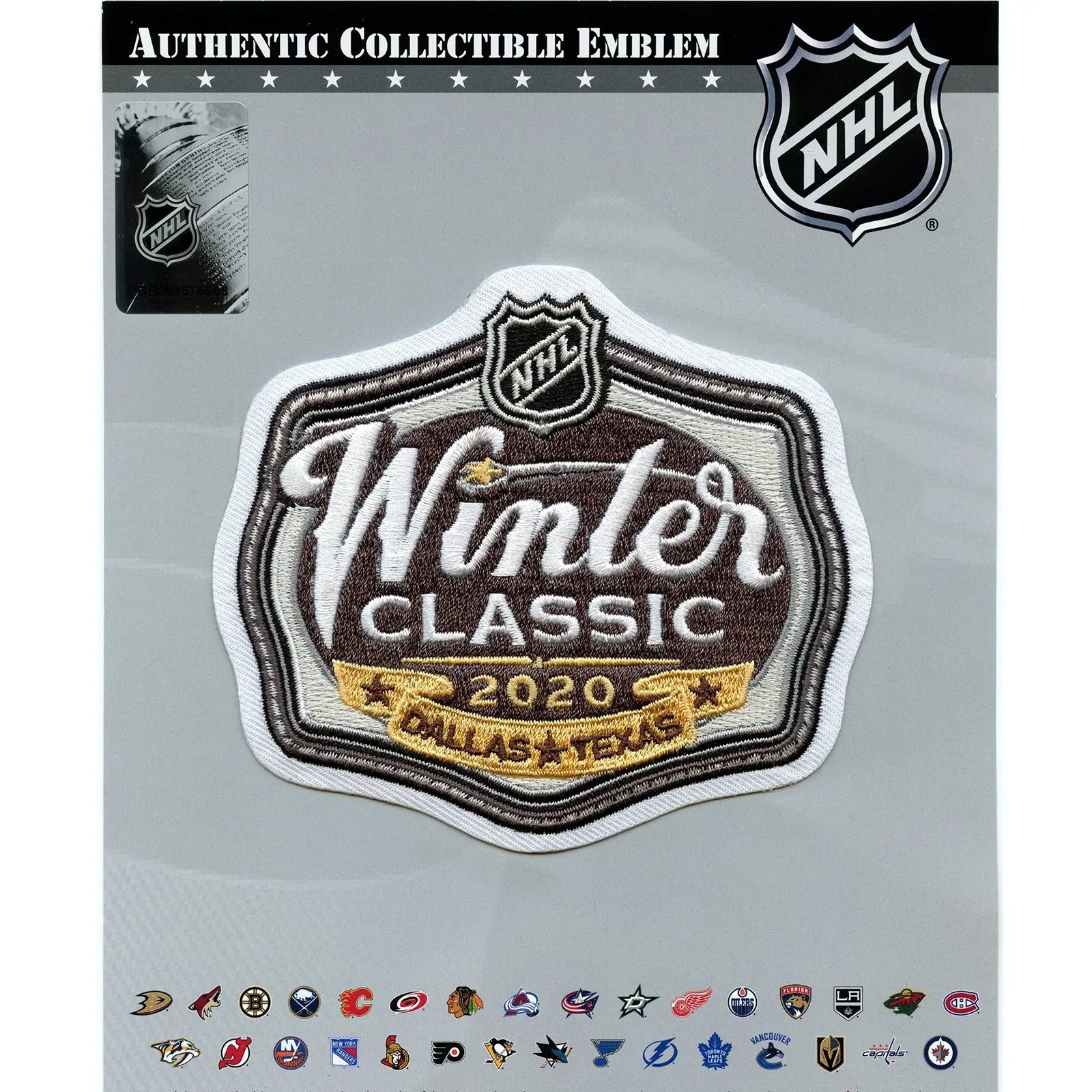 2020 NHL Winter Classic Embroidered Patch Dallas Texas Nashville Predators vs Dallas Stars 