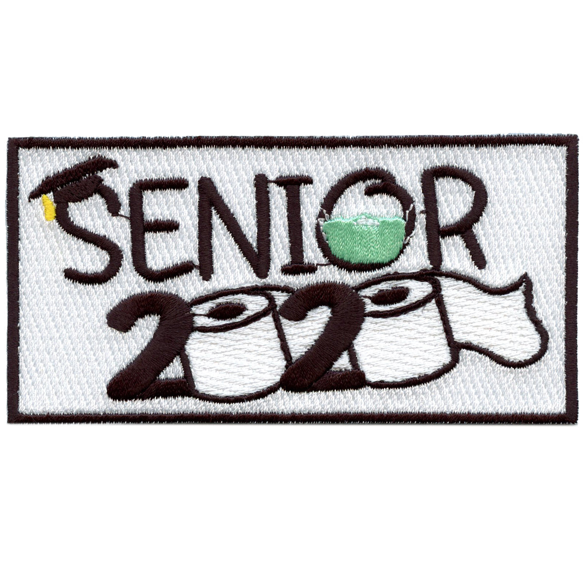 Senior 2020 Graduation Toilet Paper And Mask Embroidered Iron On Patch 