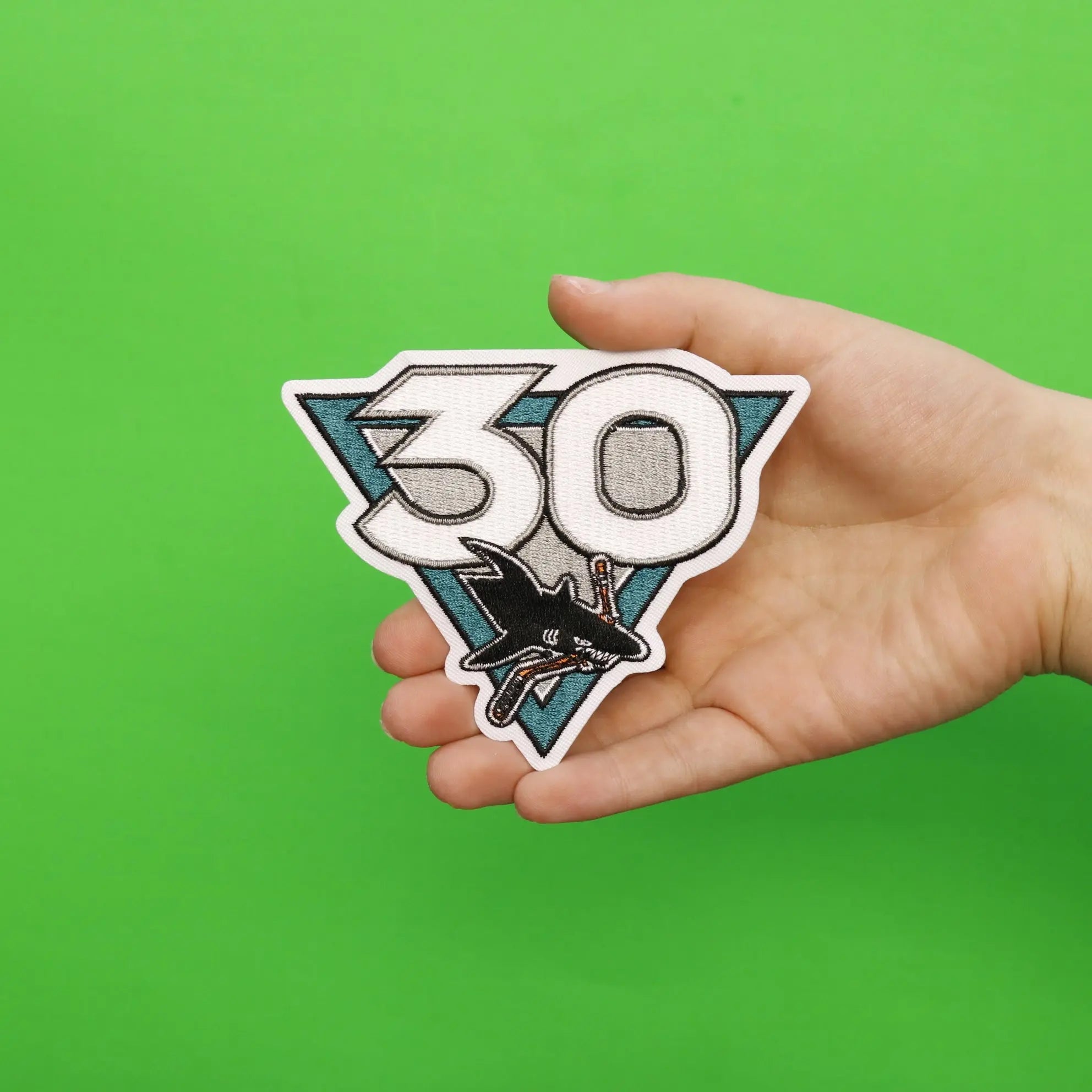 2021 San Jose Sharks Team 30th Anniversary Season Logo Jersey