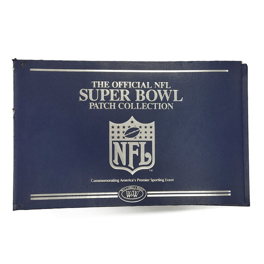 The Official NFL Super Bowl Patch Collection Wallabee & Ward Blue Binder 