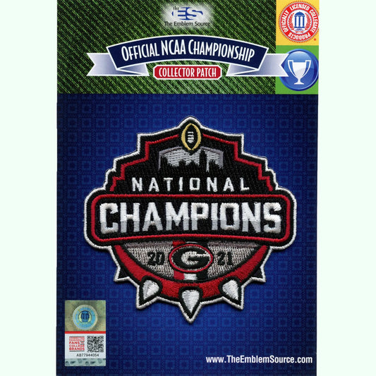 2021 College National Champions Georgia Bulldogs Football Patch 