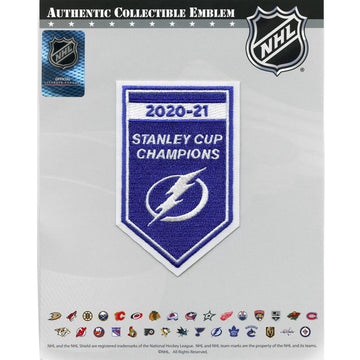 2021 NHL Stanley Cup Final Champions Tampa Bay Lightning Banner Jersey Patch 