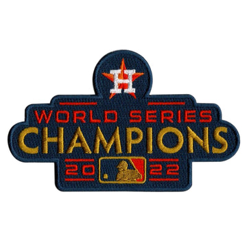 2022 MLB World Series Champions Houston Astros Gold Ceremony Jersey Patch