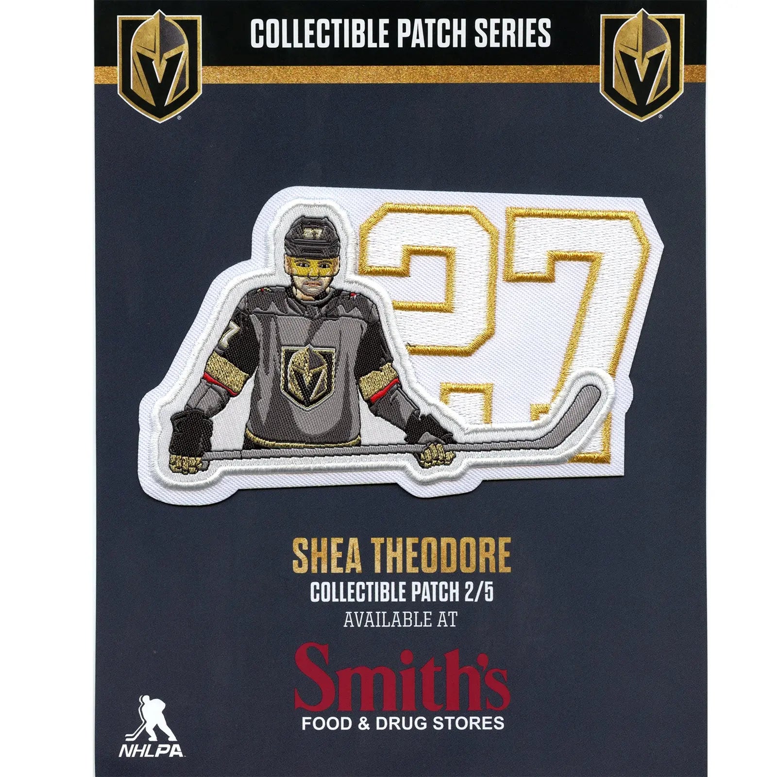 Las Vegas Golden Knights Shea Theodore #27 NHL Patch 1 of 5 (2nd Series) 