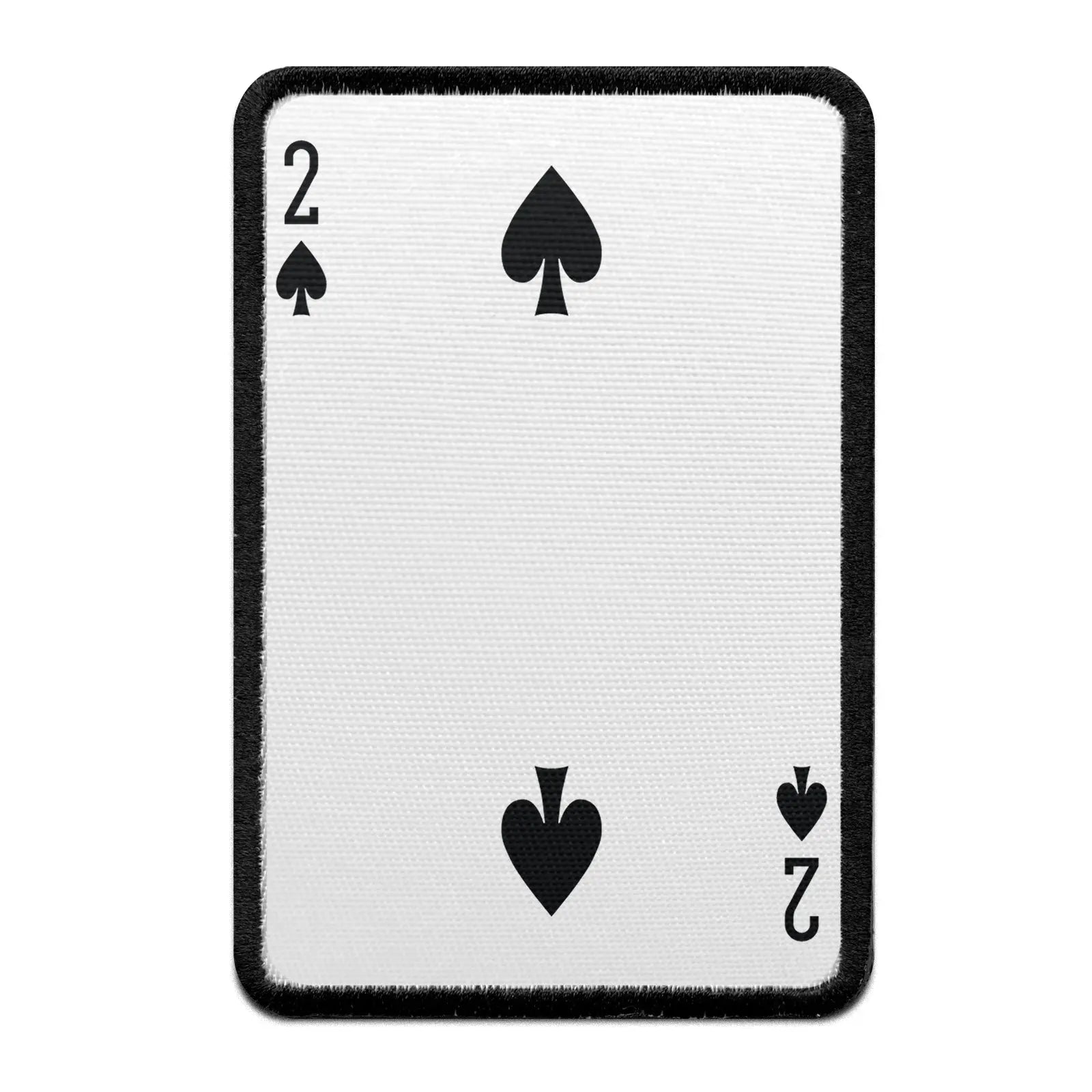 Two Of Spades Card FotoPatch Game Deck Embroidered Iron On 