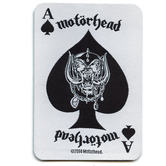 2014 Motorhead Ace Of Spades Playing Card Woven Sew On Patch 