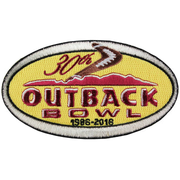 2016 Outback Bowl 30th Edition Game Jersey Patch (Northwestern vs. Tennessee) 