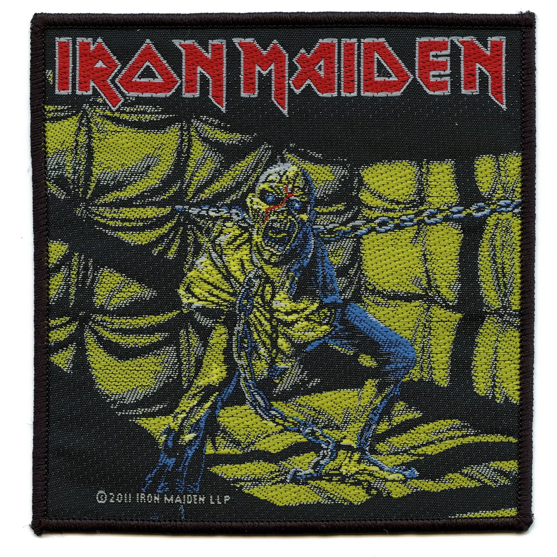 2011 Iron Maiden Piece Of Mind Woven Sew On Patch 