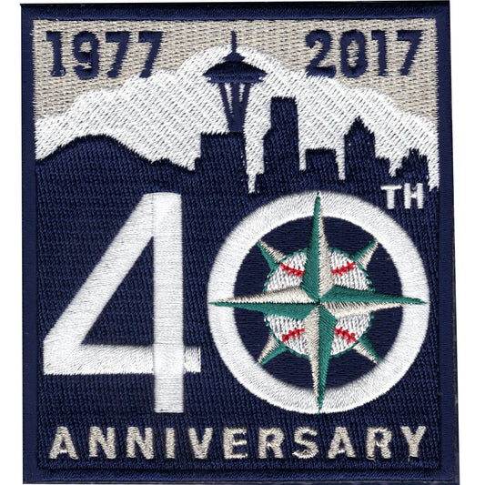 Seattle Mariners 40th Anniversary Jersey Patch 
