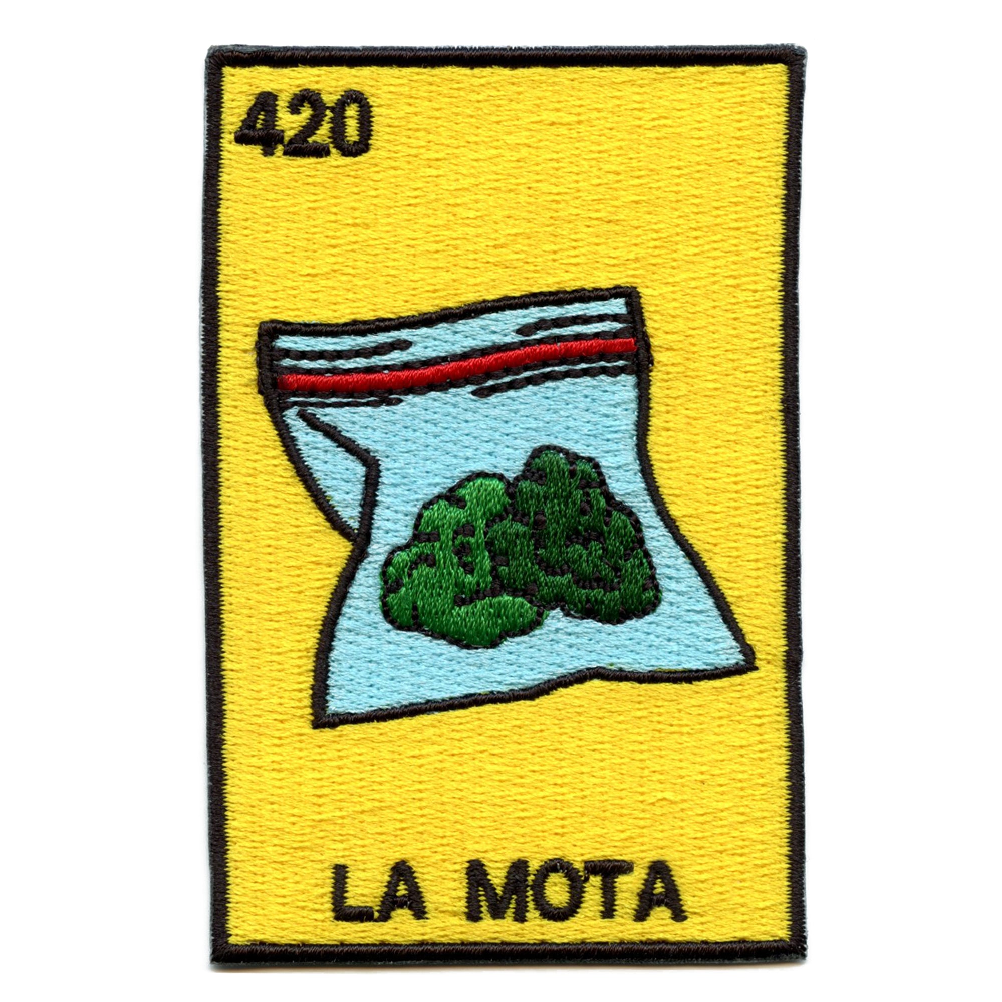 420 - La Mota Patch Mexican Lottery Card Embroidered Iron On 