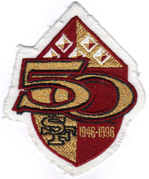 1996 San Francisco 49ers 50th Anniversary Season Jersey Patch 