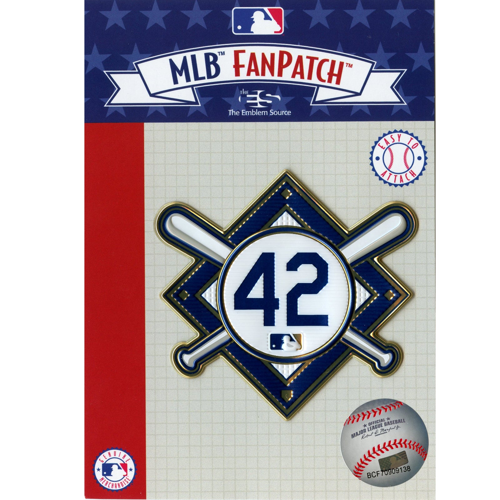Jackie Robinson Day "42" MLB Jersey Sleeve Patch (Royals) 