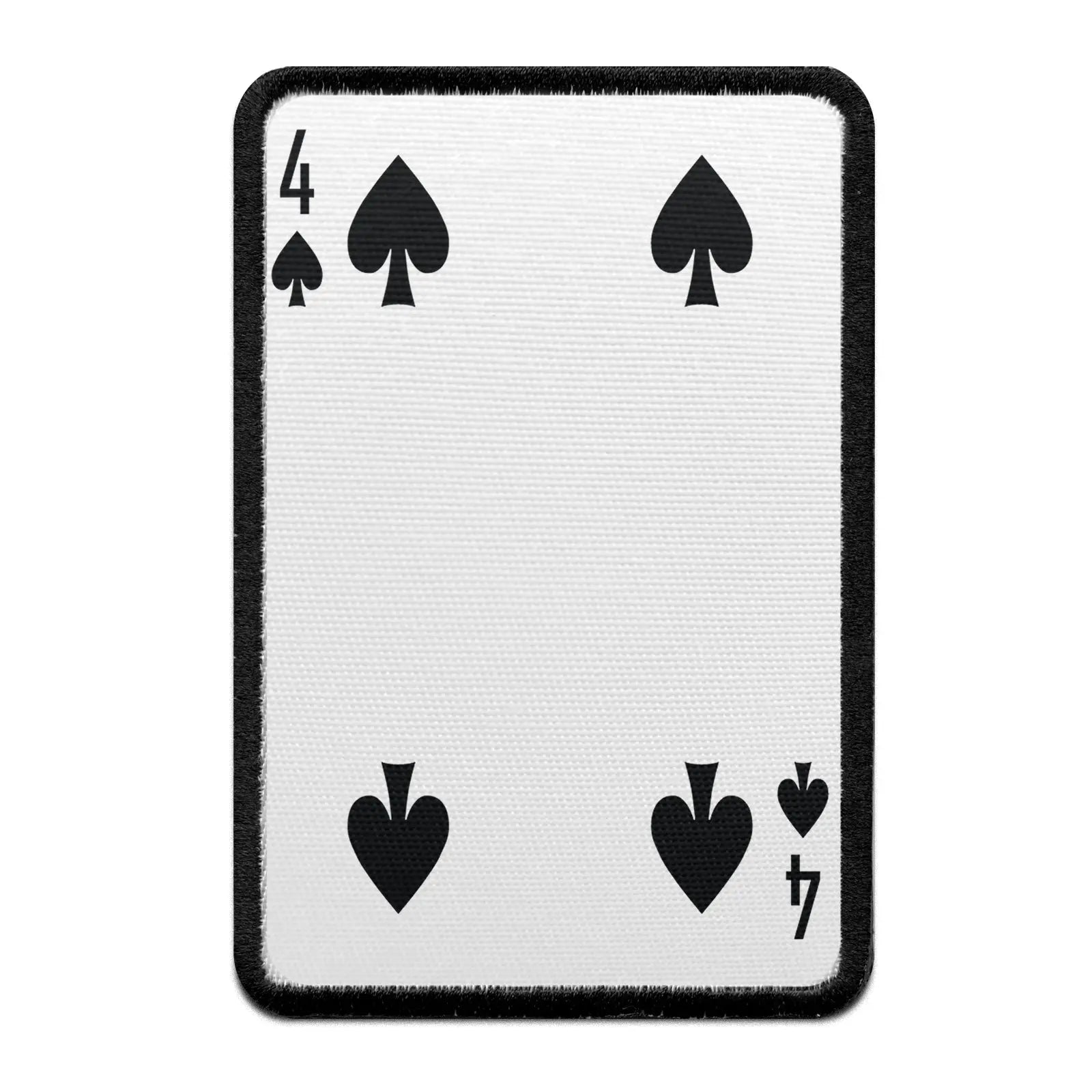 Four Of Spades Card FotoPatch Game Deck Embroidered Iron On 