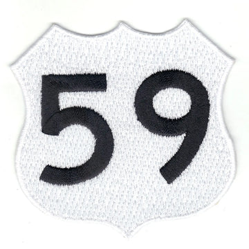 Houston Highway 59 Sign Logo Iron On Patch 