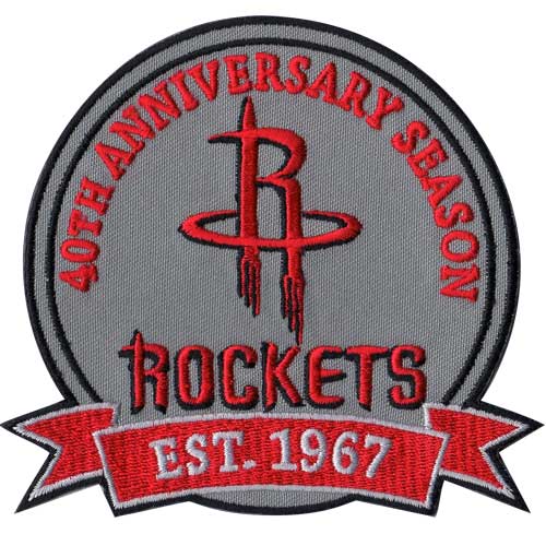 Houston Rockets 40th Anniversary Logo Patch (2006-07) 