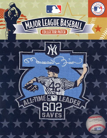 New York Yankees Mariano Rivera 602 Saves All-Time Leader Patch (2011) 