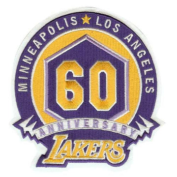 Los Angeles Lakers 60th Anniversary Logo Patch (2007-08) 