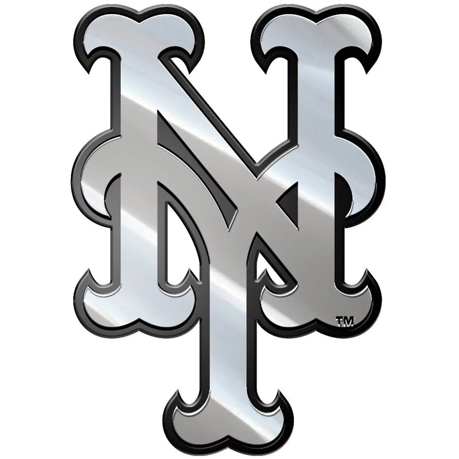 New York Mets Premium Solid Metal Chrome Plated Car Auto Emblem 