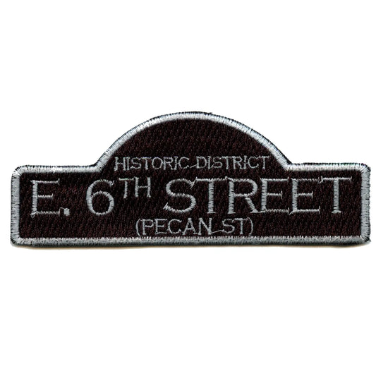 Austin 6th Street Sign Logo Embroidered Iron On Patch 