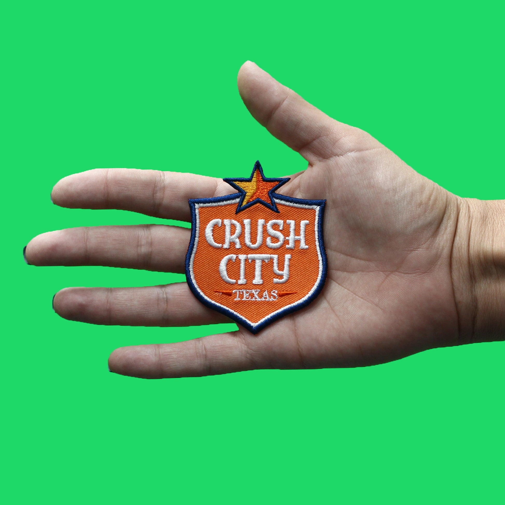Crush City Houston Shield Patch Texas Parody Logo Embroidered Iron On –  Patch Collection