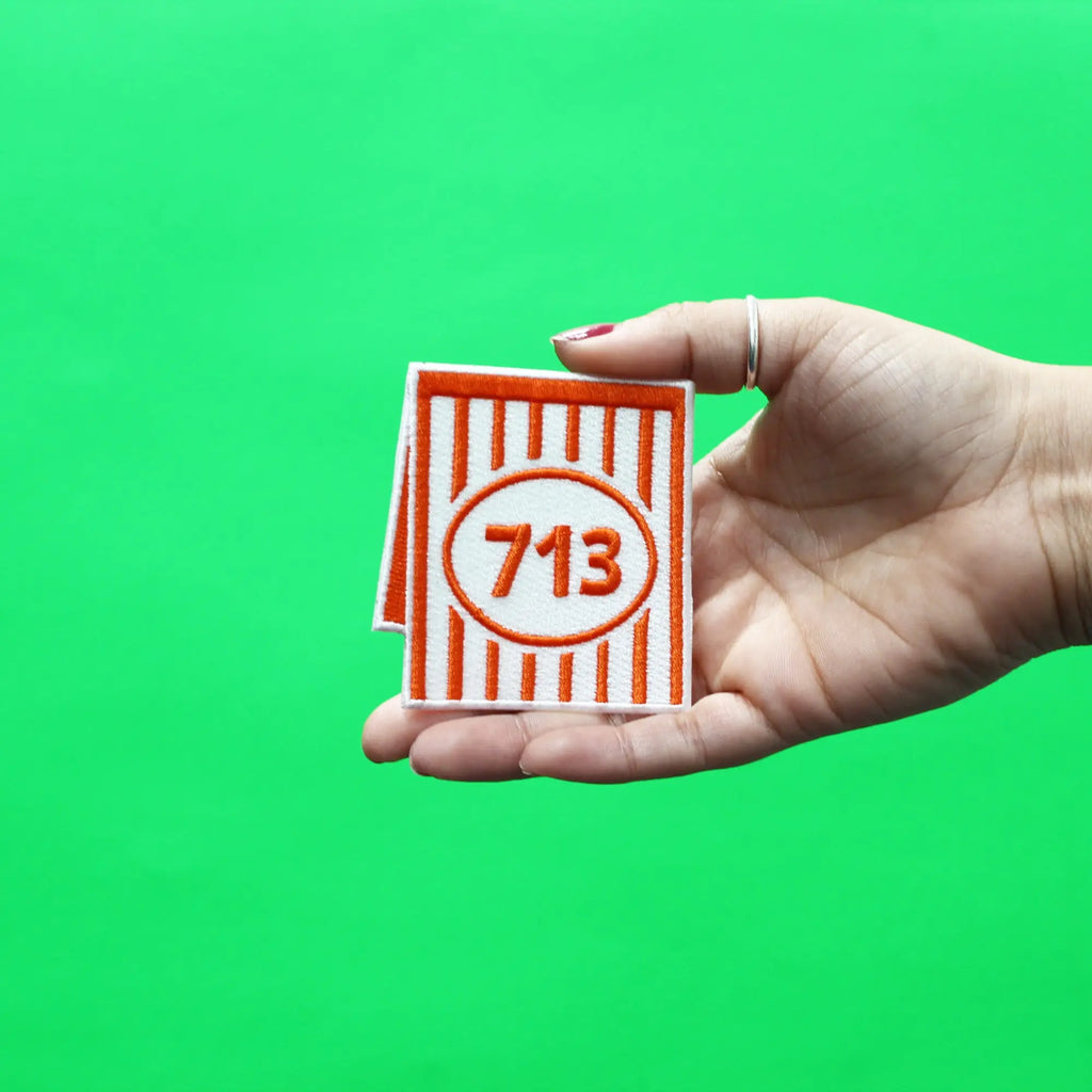 713 Table Tent Patch Texas Fast Food Embroidered Iron On