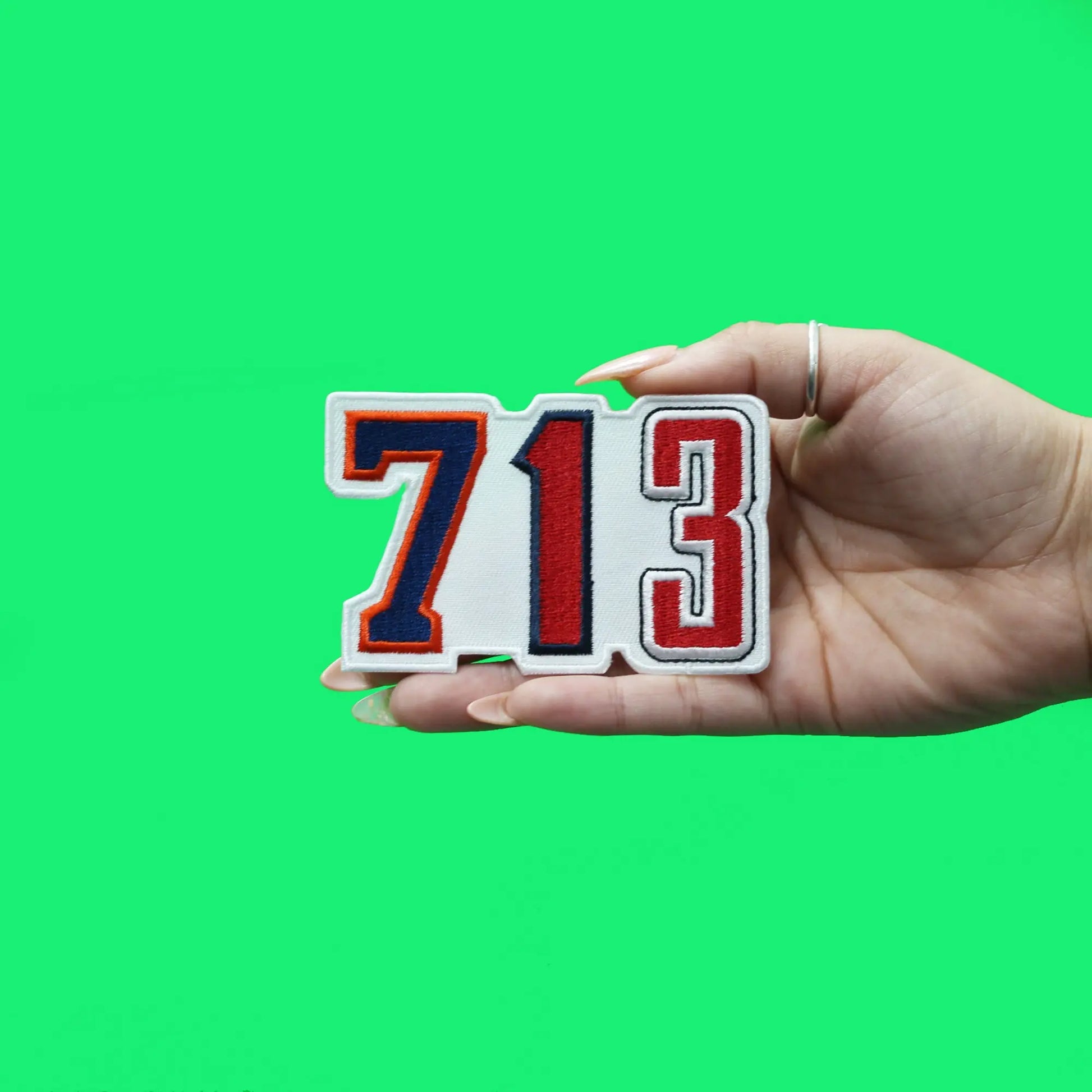 713 Houston Patch Sports Parody Embroidered Iron On 