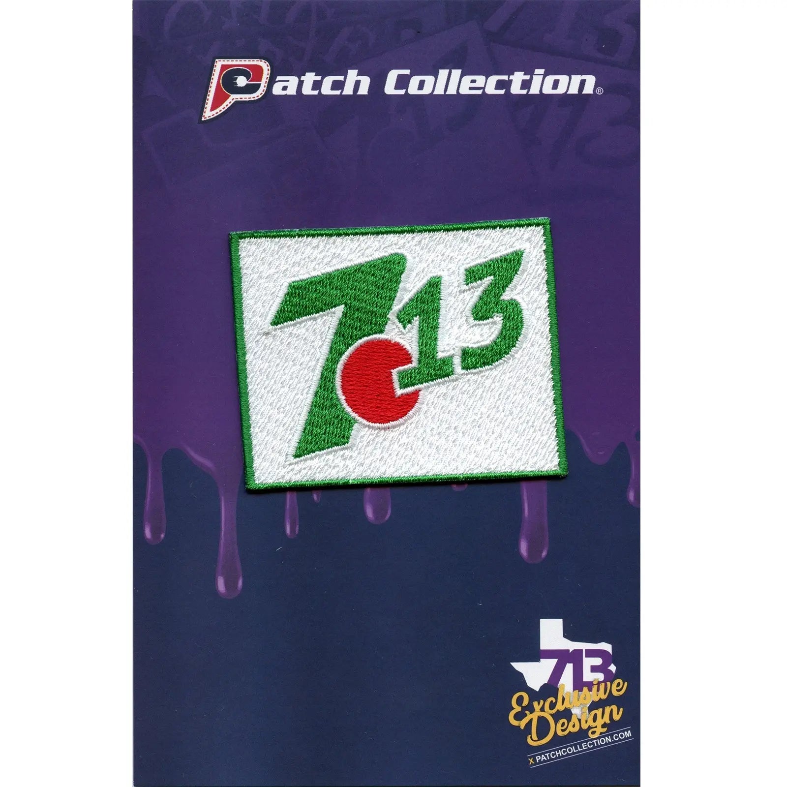 Houston 713 Green Emoji Iron On Patch 