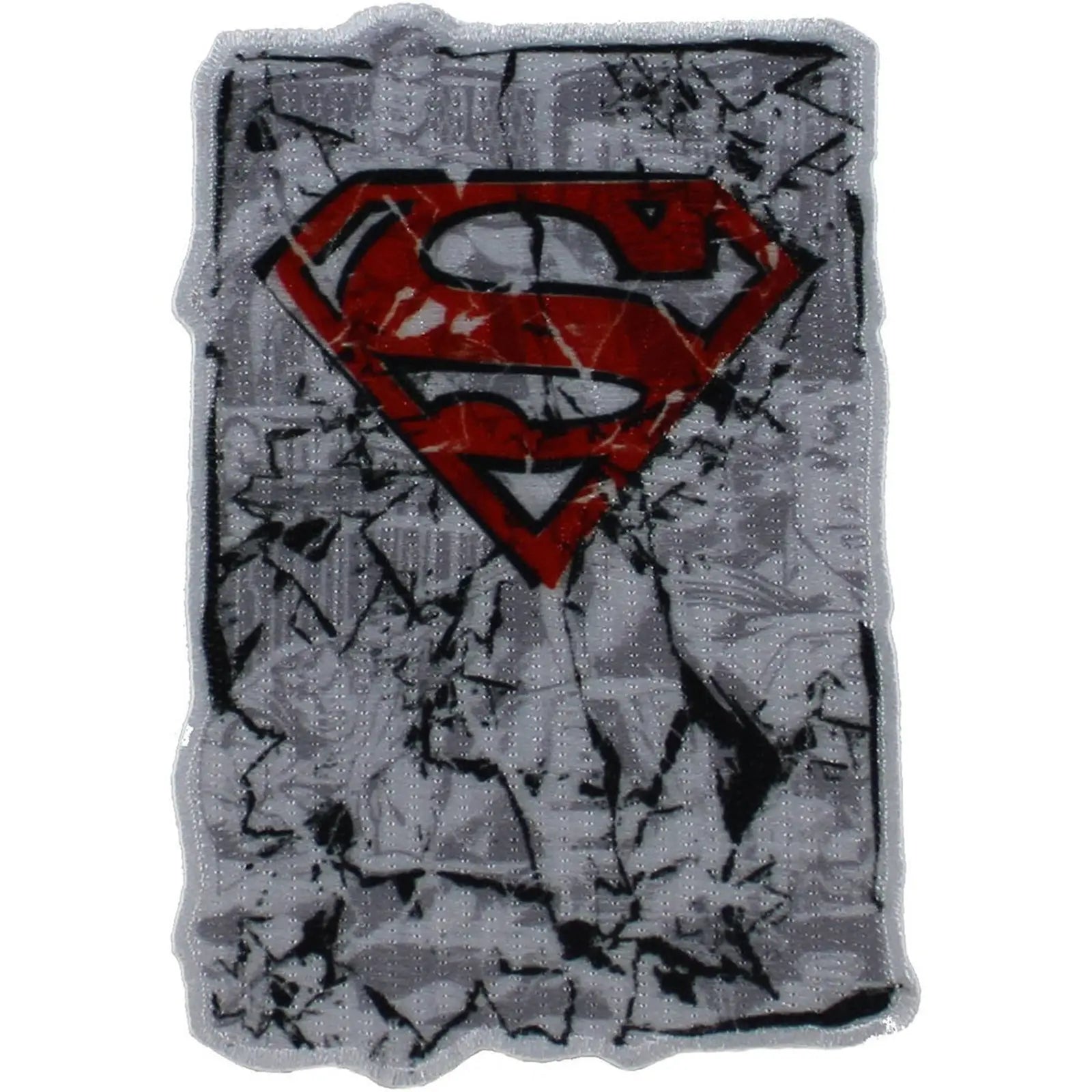 Superman Cracked Logo Iron OnPatch 