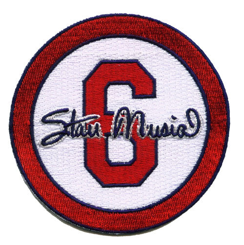 Stan 'The Man' Musial #6 St Louis Cardinals Memorial White Sleeve Patch (2013) 