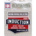 2020 National Hall Of Fame Induction Patch Derek Jeter Marvin Miller Ted Simmons Larry Walker 