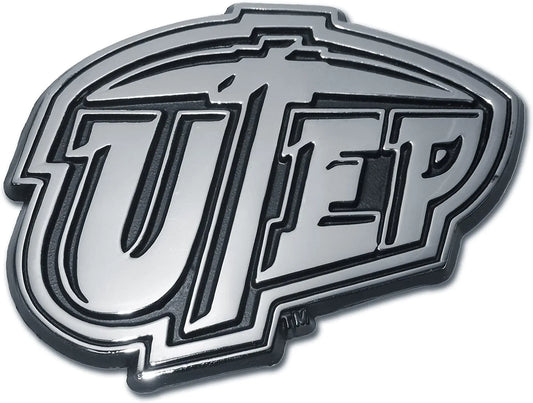UTEP Logo Metal Emblem 