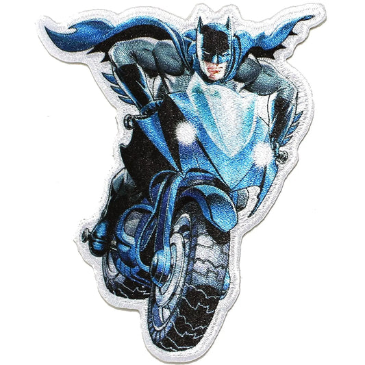Dc Comics Batman Riding Bat Bike Iron on Patch 