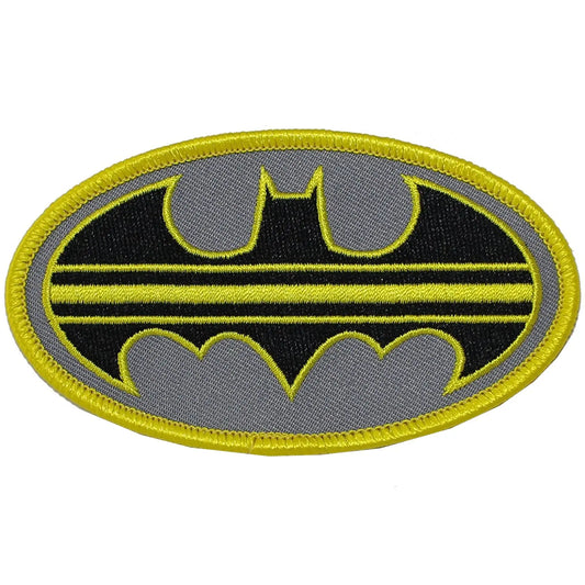 Dc Comics Batman Yellow Stripe Logo Iron on Patch 