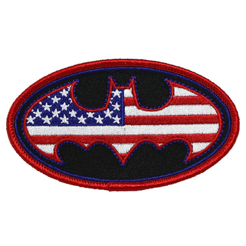 Dc Comics Batman US Flag Logo Iron on Patch 