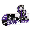 Colorado Rockies 2007 National League Champions Patch 