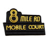 8 Mile Neon Sign Patch Detroit Rapper Michigan Embroidered Iron On