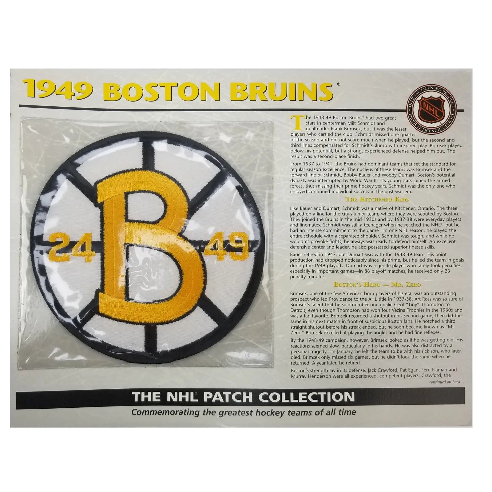 Willabee & Ward NHL Patch Collection Greatest Teams Of All Time With Stat Card 