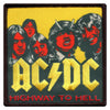 ACDC Highway To Hell Sublimated Square Embroidered Iron On Patch 