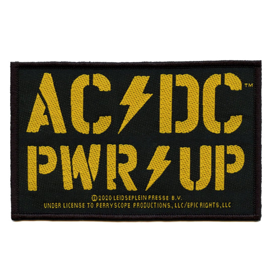 ACDC PWR UP Patch Woven Sew On 