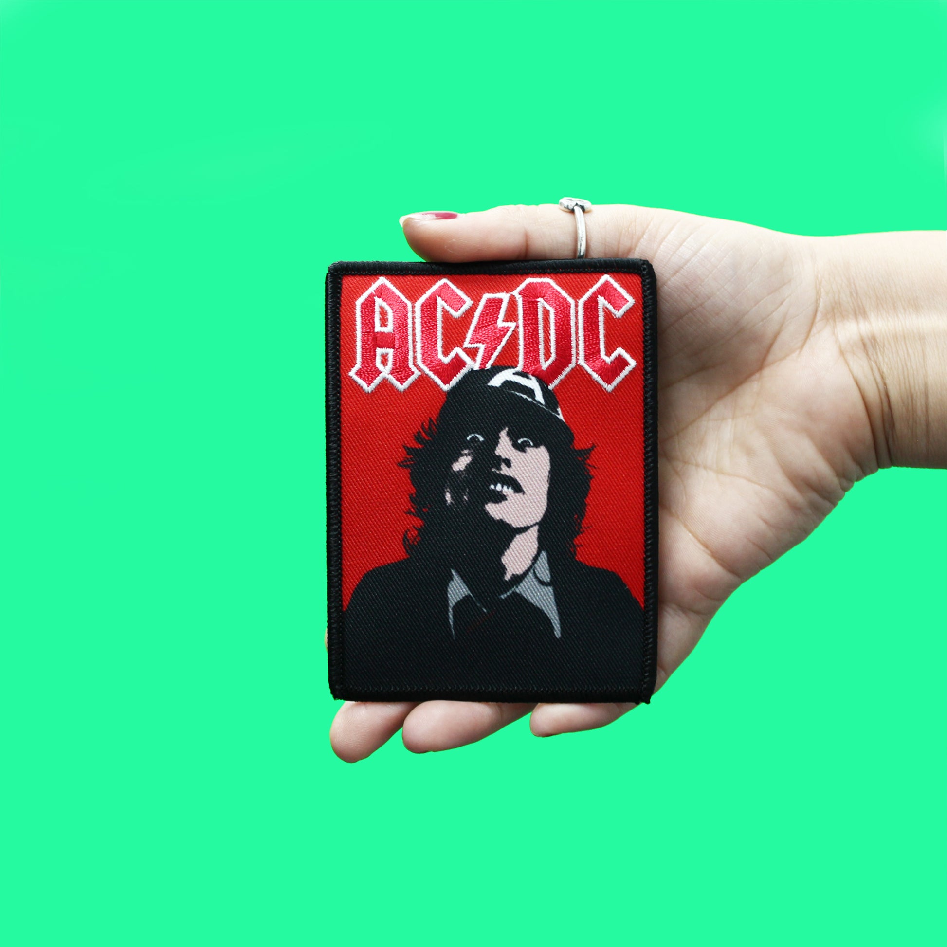 AC/DC Patch Angus Poster Embroidered Iron on 