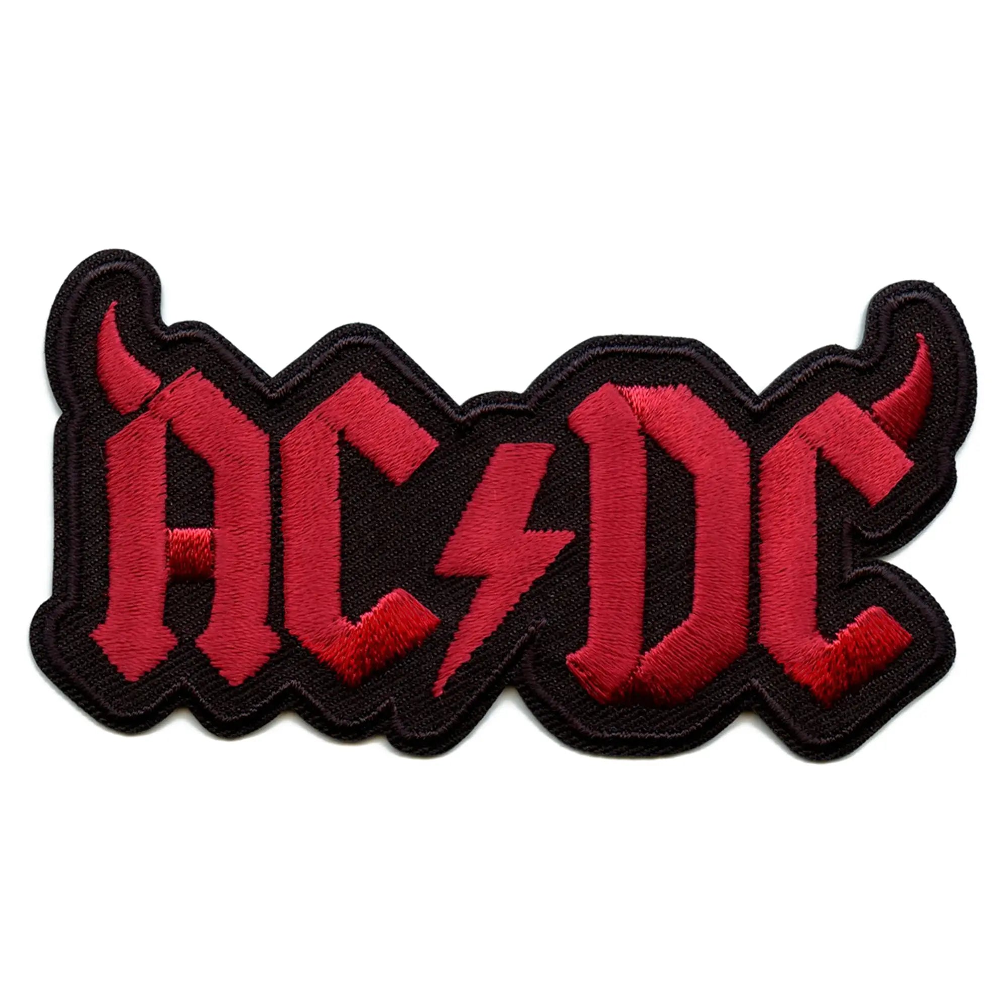 AC/DC Patch Logo With Horns Embroidered Iron on – Patch Collection