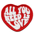 All You Need Is Love Heart Embroidered Iron On Patch