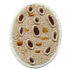 Small Brown Asteroid Embroidered Iron On Patch 