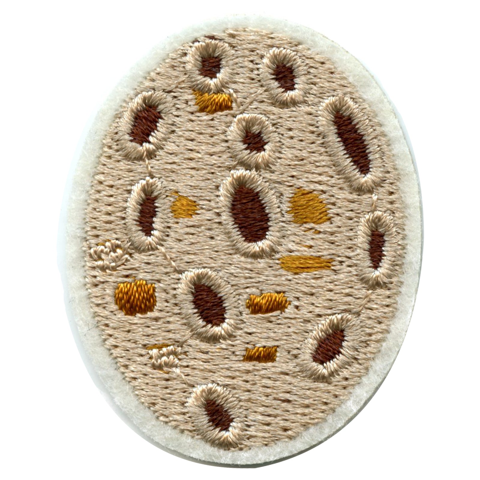Small Brown Asteroid Embroidered Iron On Patch 