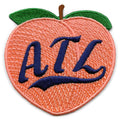 ATL Peach Patch Atlanta Embroidered Iron on