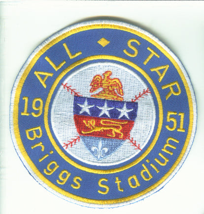 1951 MLB All Star Game Detroit Tigers Briggs Stadium Jersey Patch 