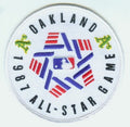 1987 MLB All Star Game Oakland A's Alameda County Coliseum Jersey Patch 
