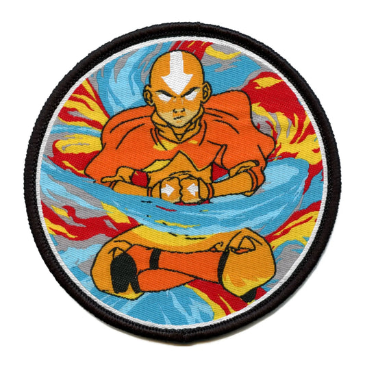 Official Avatar: The Last Airbender Patch Aang In the Avatar State Embroidered Iron On 