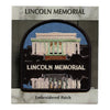 Abraham Lincoln Memorial Monument Patch National Mall Travel Embroidered Iron On